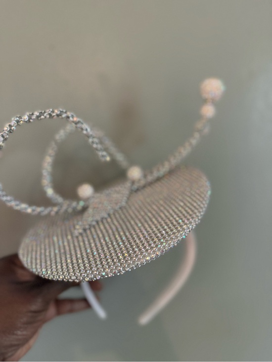 Fascinator headband hat  Rhinestone Luxury main image 6